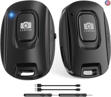 MAIRAN 2 Pack Rechargeable Wireless Camera Remote Shutter for iPhone and