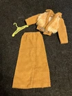 Vintage Barbie 7753 Fur and Fleece Skirt Set - 1974 Best Buy - Suede Look