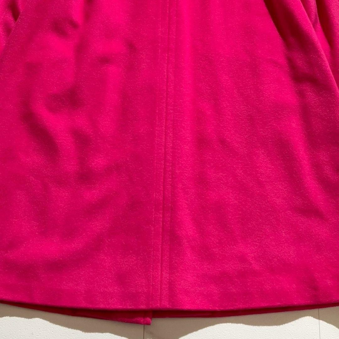 Yves Saint Laurent Women's Pink Long Coat, Size XS, Cashmere Blend thumbnail 8
