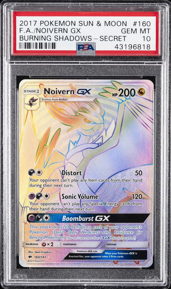 Pokémon TCG Sm-Burning Shadows Grade 10 Individual Collectible Card Game Cards  for sale