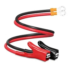 Upgraded 10AWG Battery Alligator Clips Booster Jumper Cable, Battery Charger 