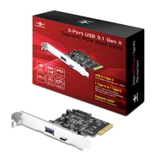 Vantec 2-Port USB 3.1 Gen II Type A/C PCIe Host Card