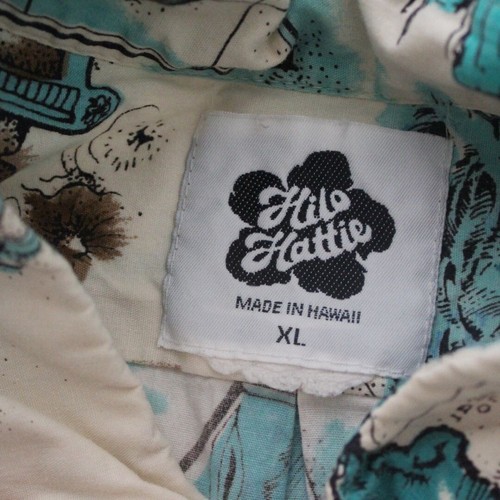 NWOT Rare Hilo Hattie Hawaiian Aloha Shirt Men's XL Anchor Compass - Picture 6 of 8