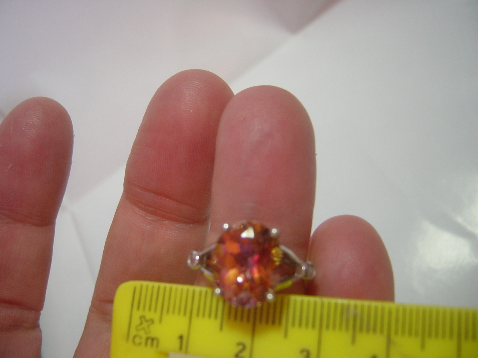 fabulous Solid Silver Ring-really superb mystic q… - image 10