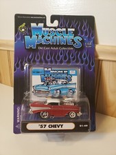 1957 Chevy Super Charged 2000 Muscle Machines New Sealed Card Fast Shipping