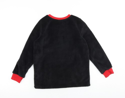 Disney Boys Black Polyester Blend Sweatshirt Size 7-8 Years - Lightn - Picture 2 of 10