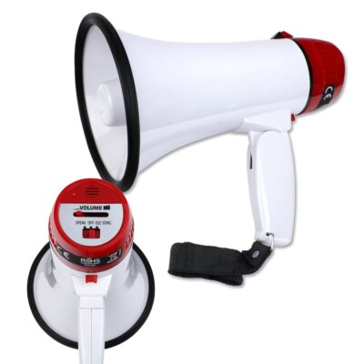 Schramm   Megafon ohne Batterien Megaphone Lautsprecher Handmegafon Handmikrofon