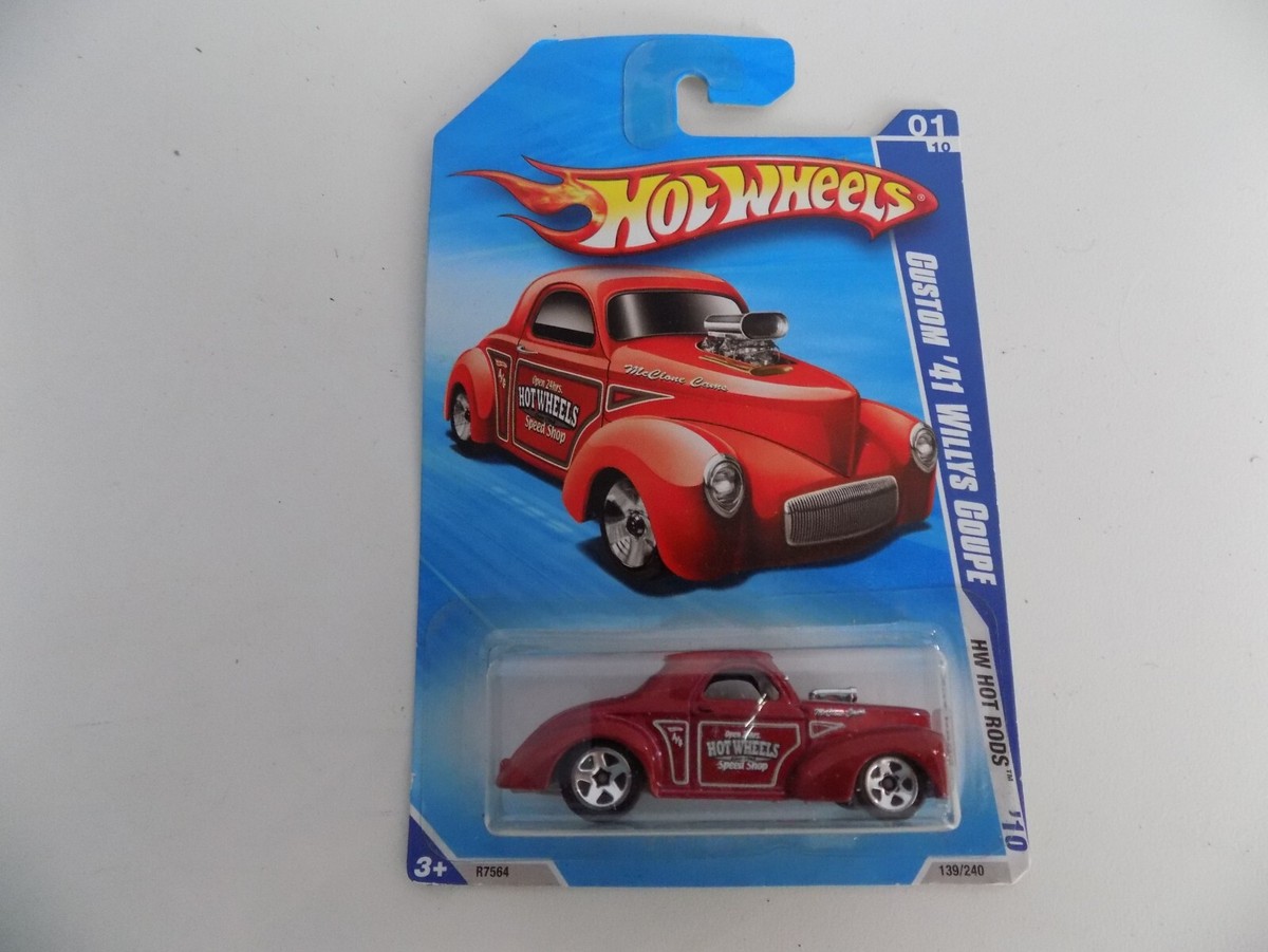 Hot Wheels HW Hot Rods '10 Custom '41 Willys Coupe #01 New
