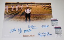 FIELD OF DREAMS AUTOGRAPHED 16x20 COLOR PHOTO (JSA) - Ray Liotta, Tim Busfield,