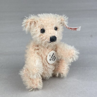 Steiff Club Teddy Bear 2003 - Pale Pink Mohair - 7cm - EAN:420375