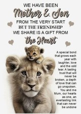 NEW 'Mother and Son' Mum Birthday Card From Son A5 Size Mother Mum