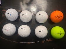 6 Nice Nike Golf Balls Plus a Nice Maxfli Callaway