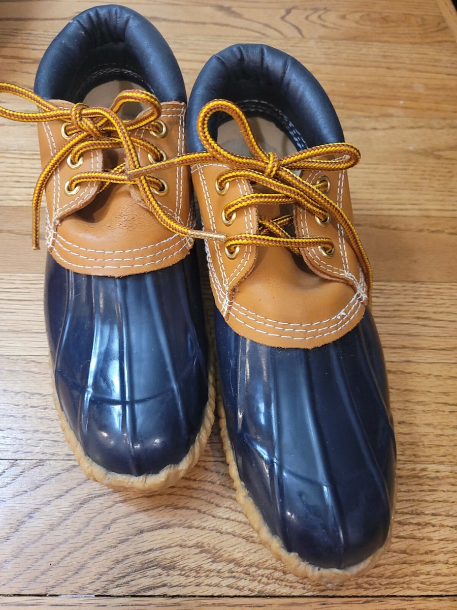 Sporto Women's Size Duck Low Top Rain Boots Shoes Blue Rubber