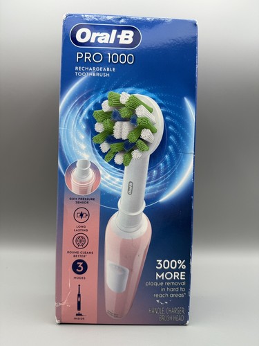 Oral-B Pro 1000 Rechargeable Electric Toothbrush, Pink