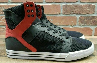 supra skytop black red