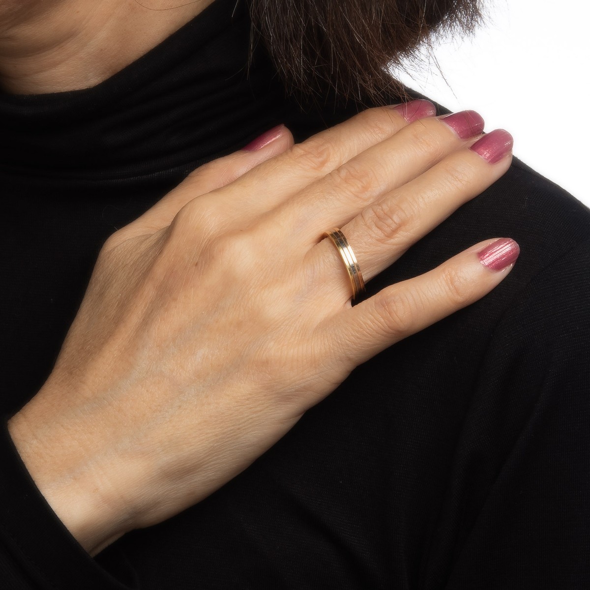 Vendome Louis Cartier Wedding Band Sz 58 US 1/4 Ring 18k