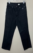 Harley Davidson Womens Size 10 R Black Bootcut Denim Jeans Made In USA