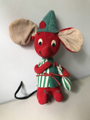 Vintage Dream Pet Christmas Mouse Elf Plush Japan