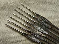 CJ Bates Susan Bates Marcia Lynn Zephr Clipson In-line Steelite Crochet Hook