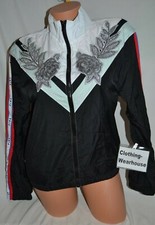 Victoria's Secret PINK Floral Roses Perfect Full Zip Anorak Jacket Black M/L NEW