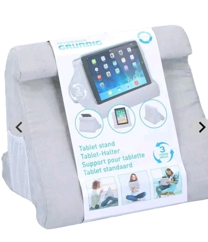 Grundig Tablet Halter Kissen Grau