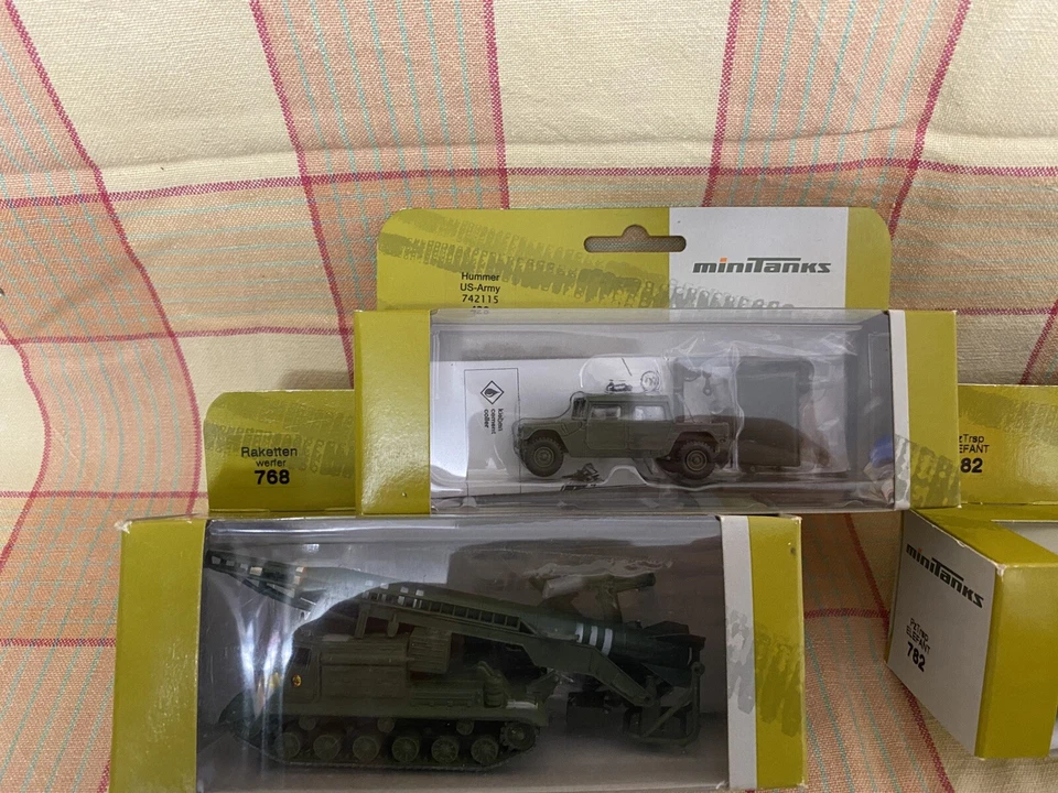 MODELLISMO ROCCO MINITANKS SCALA 1:87 H0 N.4 CONFEZIONI MEZZI MILITARI - Immagine 2 di 3