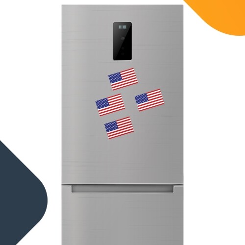 American Flag Magnet Decal, 5 Pack, 2.75x4 Inches, Automotive Magnet - Picture 5 of 7