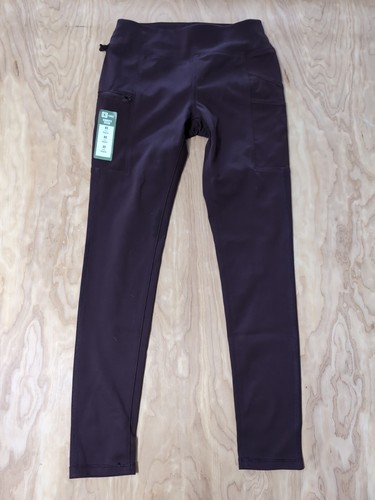 Carhartt Women’s Burgundy Fitted Scrub Pants, Size XS 0-2 Zip Pocket & Pockets - 第 8/10 張圖片