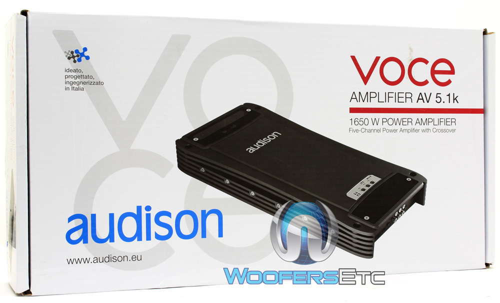 AUDISON AV 5.1K AMP 5-CHANNEL 1650W RMS COMPONENT SPEAKERS VOCE