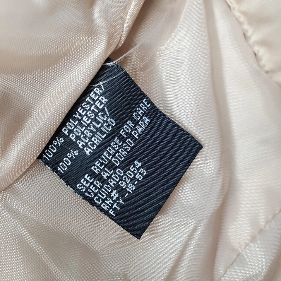 Chaqueta Carolyn Taylor Mujer Tostada Mediana Poliéster Forrada Manga Tejida Cremallera Completa Foto 4 de 4