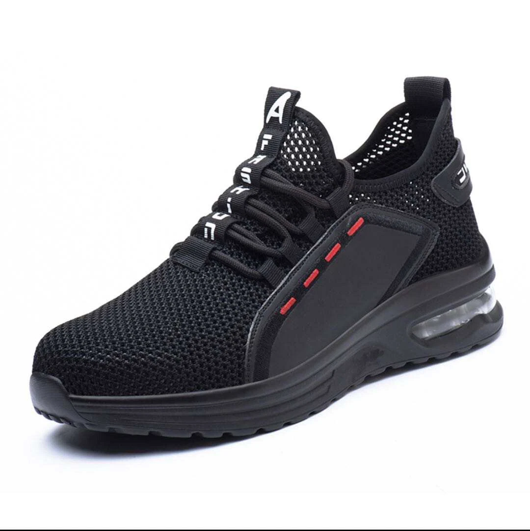 MENS WOMENS LIGHTWEIGHT STEEL TOE CAP WORK SAFETY ABSORBING TRAINERS BOOT SHOES