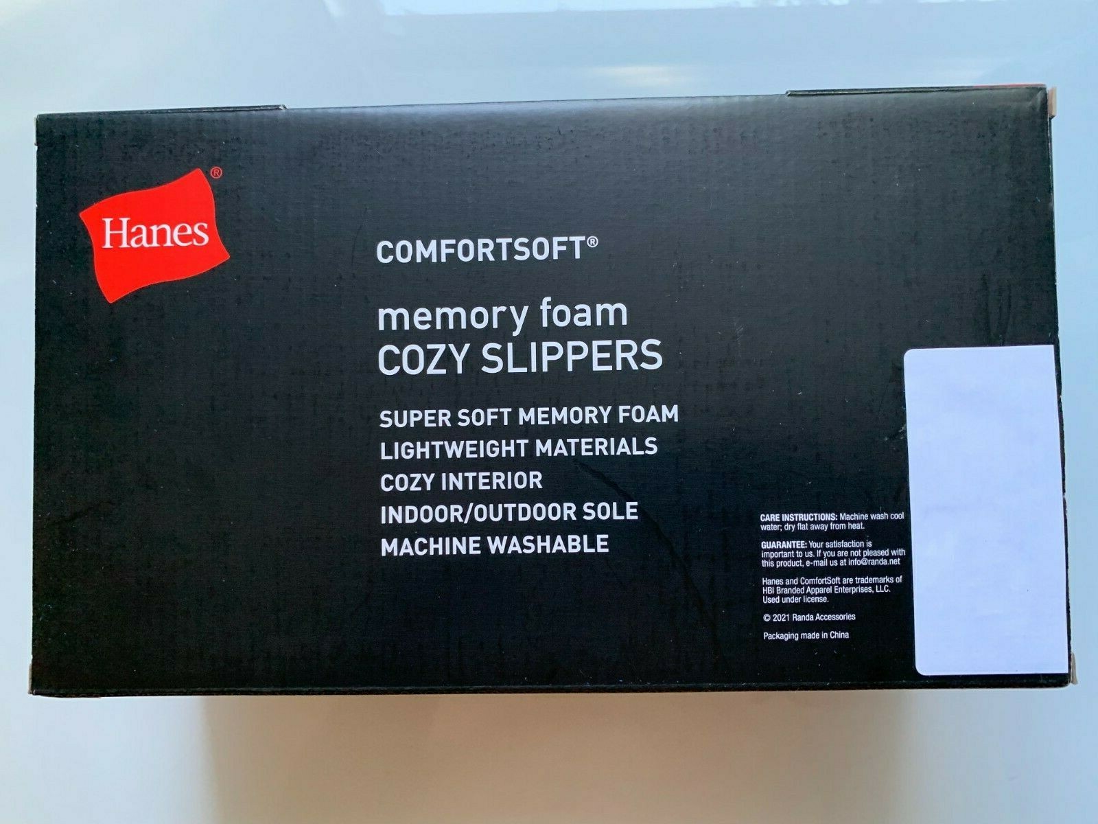 Hanes Men's Memory Foam Indoor Outdoor Slipper Shoes - Gray SZ 8-9 NWOT