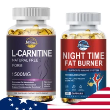 L-Carnitine Slimming Softgels Fat Burner Weight Loss, Supports Energy Supplement