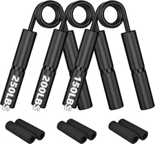 Hand Grip Strengthener, Set of 3 (150,200,250 lbs) Grip Strength trainer