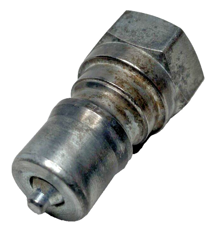 Parker H2-63 Hydraulic Quick Connect Hose Coupling 1/4" NPT Ball Lock Discolored