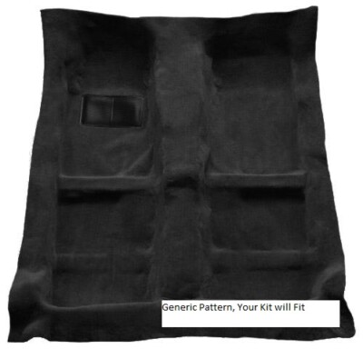 Black Carpet Molded Flooring for 1969-1970 Ford Mustang Fastback Passenger Area