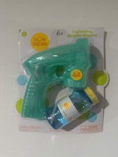 Sun Squad Lightning Bubble Blaster w/ 4oz Bubble Solution Battery Powered Toy