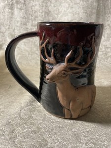 Always Azul Pottery Buck Coffee Cup/Mug. Large 24 Oz. Excellent Condition.