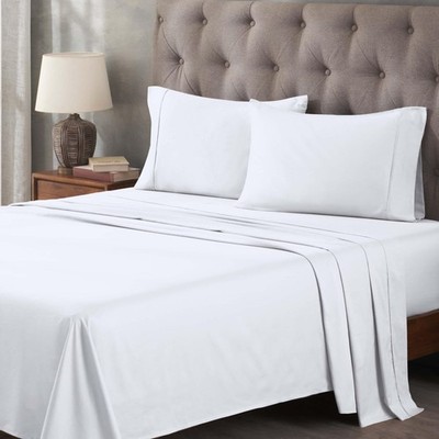 Superior Egyptian Cotton 400 Thread Count Bed Sheet Set 1 Elastic Deep Pocket