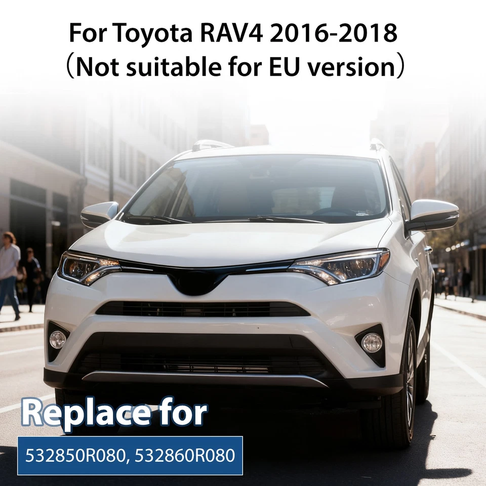 Front Bumper Tow Hook Eye Cover Cap For Toyota RAV4 2016 2017 2018 Left & Right - Image 3 of 4