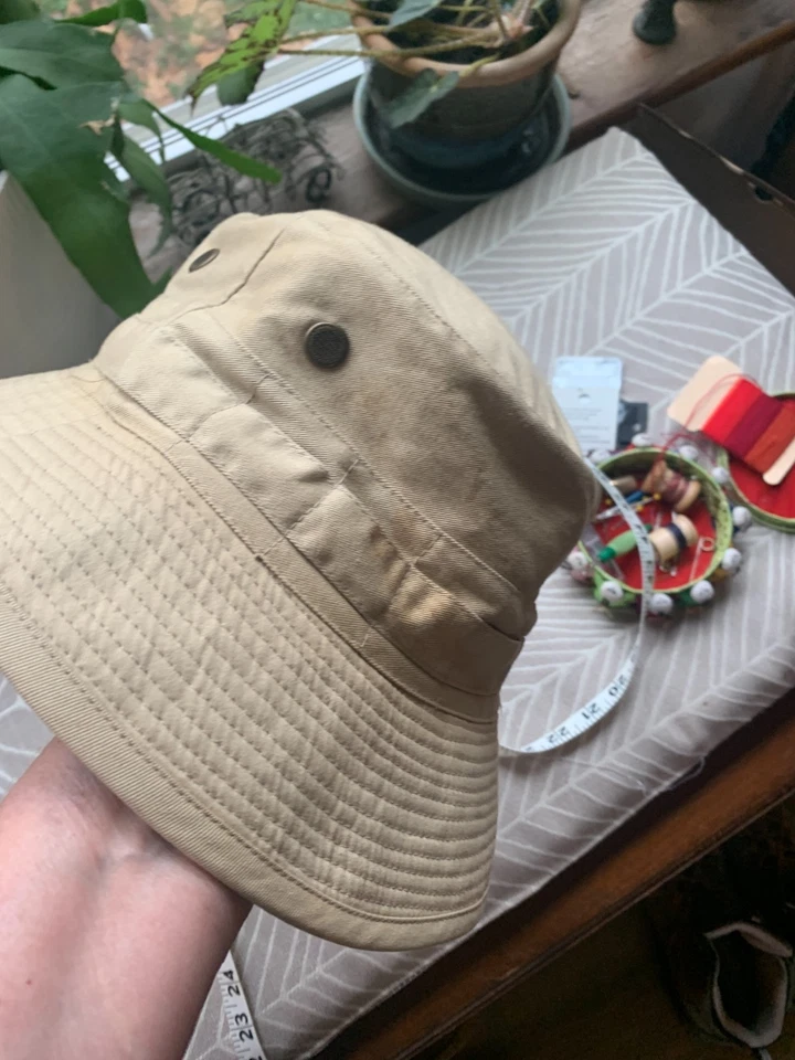 Sombrero Banana Republic Safari Bush Boonie Talla XL Bronceado Exterior Hecho en Francia De Colección Foto 2 de 4