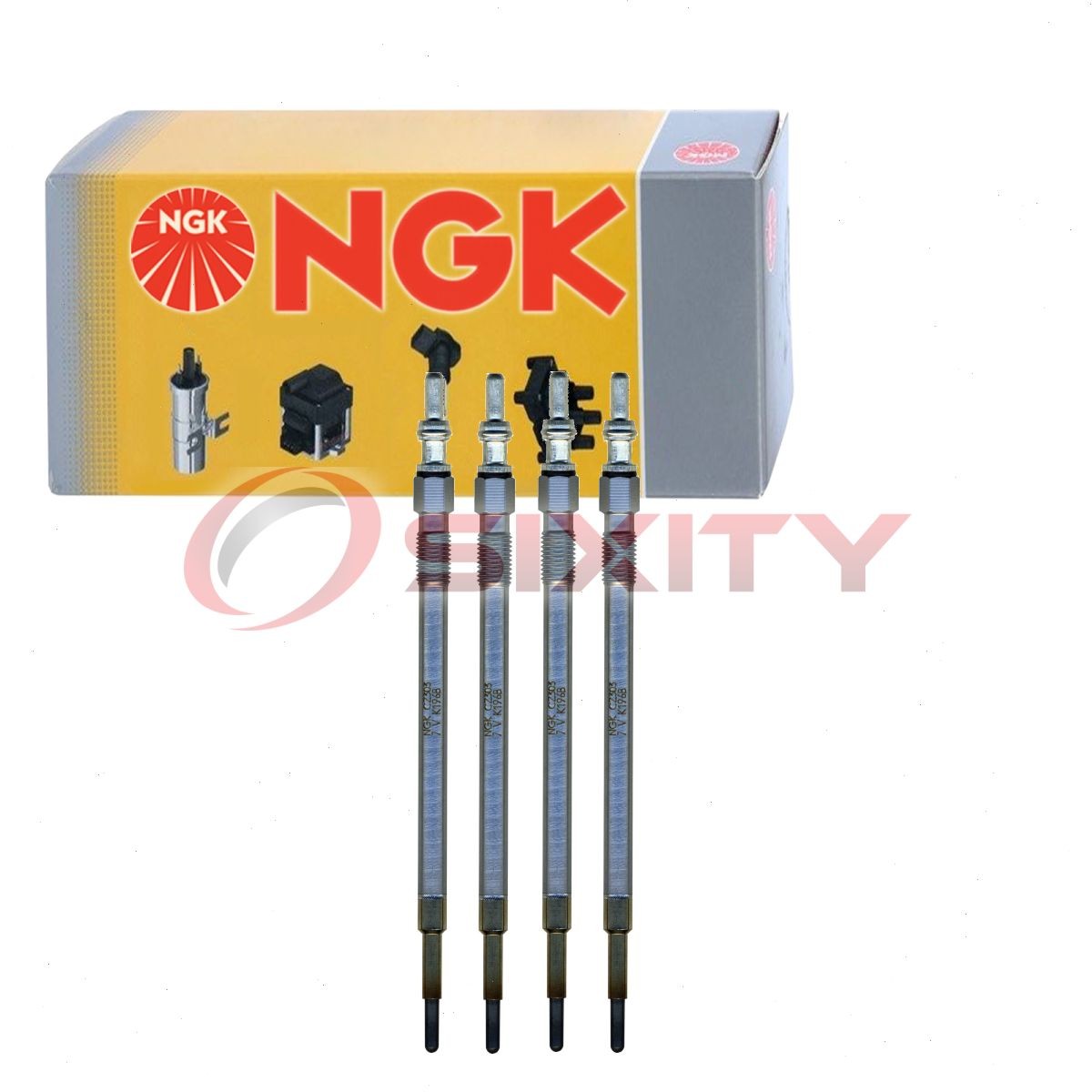 4 pc NGK Glow Diesel Glow Plugs for 2014-2017 Mercedes-Benz Sprinter 3500 yn