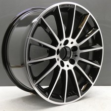 MERCEDES SLC SLK R172 18" ALLOY WHEEL 9J REAR BLACK DIAMOND CUT TURBINE AMG X1
