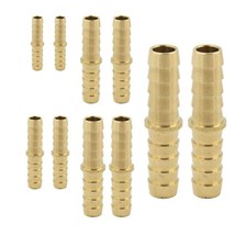 Brass Hose Barb Fitting, Mender/Splicer/Joiner/Union,3/16",1/4",5/16",3/8"1/2...