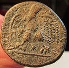 ROMAN AE BRONZE TETRADRACHM CARACALLA 198-217AD EAGLE R.STAR 12.36GRAMS — photo 3