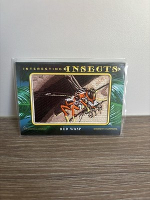 2022 Upper Deck Goodwin Champions #IP-43 Red Wasp Patch Interesting Insects