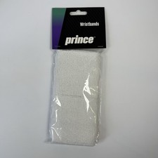 Prince Wristbands Tennis Sweatbands White Cotton NEW Sealed Pair