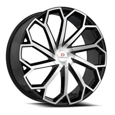 18x8 Cavallo CLV-51 Gloss Black & Machined Wheels 5x108/5x4.5 (35mm) Set of 4