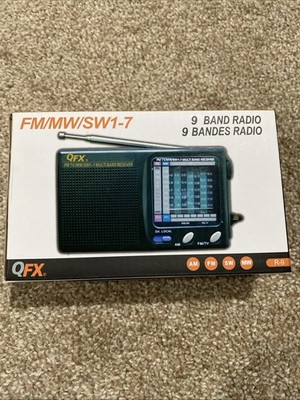 QFX 9 Band Radio FM/MW/SW1-7 NEW