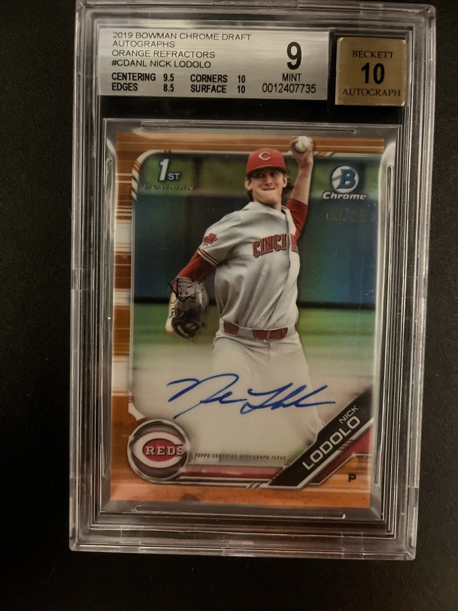 Bowman Cincinnati Reds Baseball Autographed Sports Trading Cards